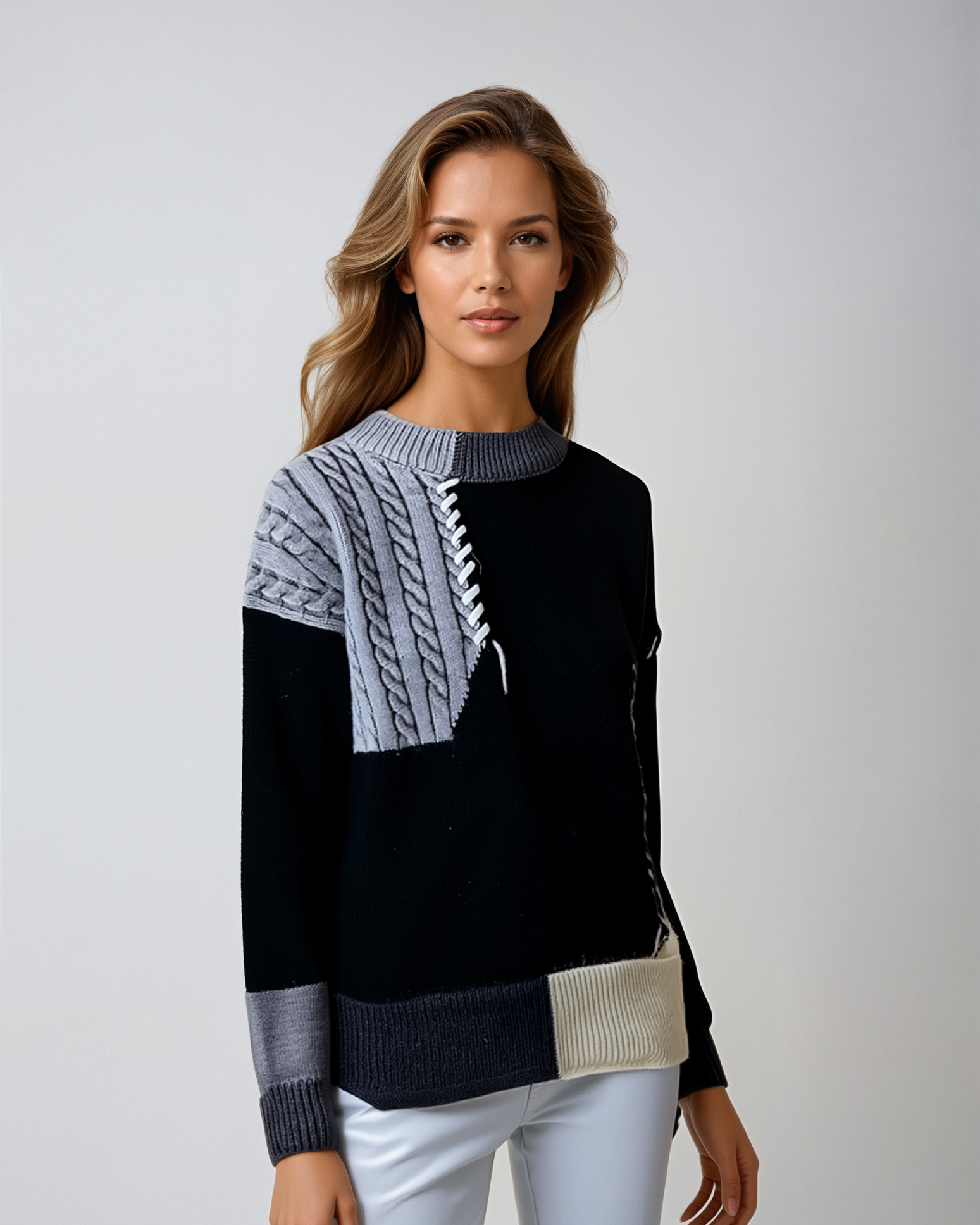 BRUNETTA™ | PATCHWORK PULLOVER