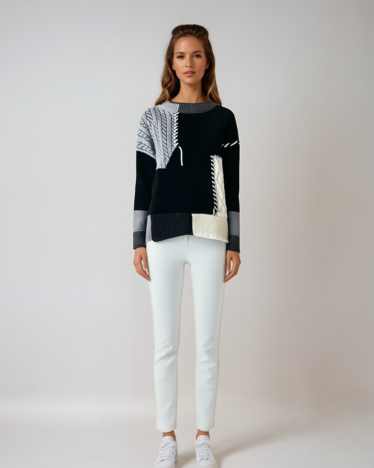 BRUNETTA™ | PATCHWORK PULLOVER