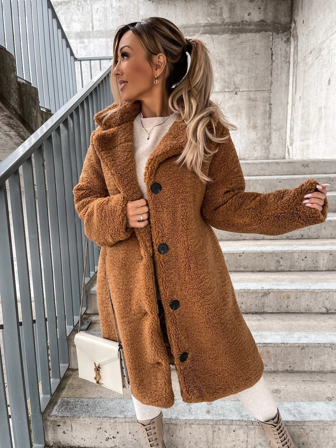 Warm Teddy women's coat (40% discount)