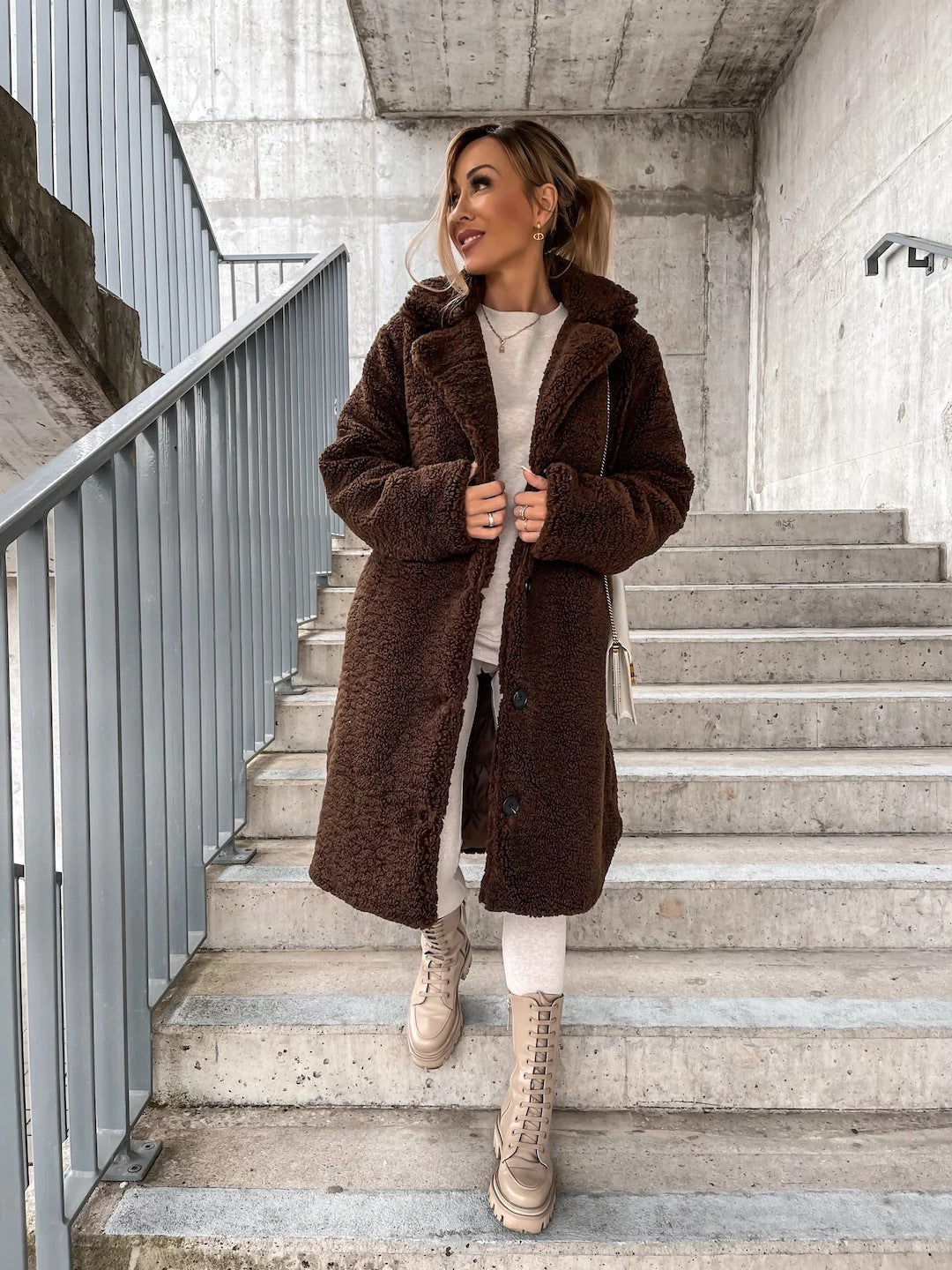 Warm Teddy women's coat (40% discount)