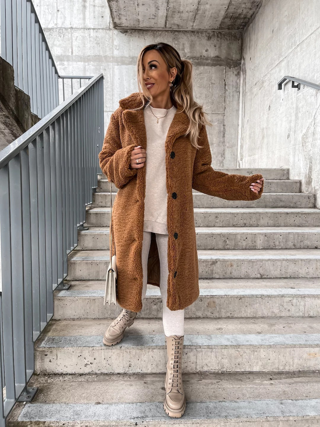Warm Teddy women's coat (40% discount)